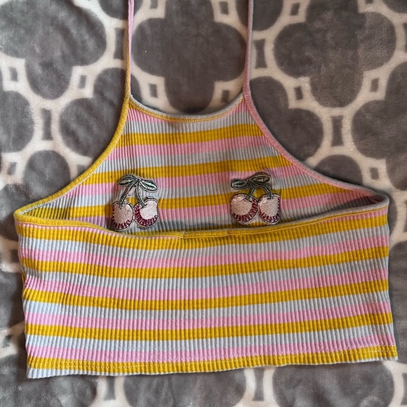 Hippie boho halter top, rainbow - Picture 3 of 3